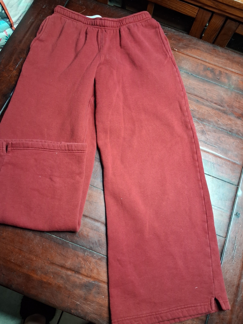 wild fable Deep Red Wide Leg Sweatpants